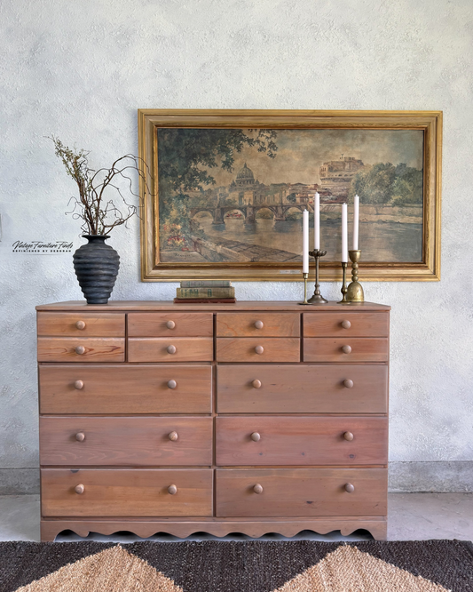 ✨ Thrift Store Dresser Makeover: How I Transformed a Painted Pine Piece into a Vintage Beauty
